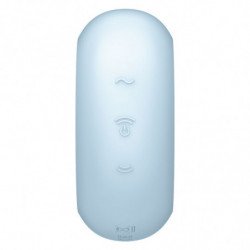 SATISFYER - PRO TO GO 3 ESTIMULADOR Y VIBRADOR DOBLE AZUL