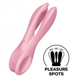 SATISFACTOR - TRÍO 1 VIBRADOR ROSA