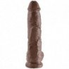 KING COCK - 10 PENE REALISTICO MARRON 26.5 CM