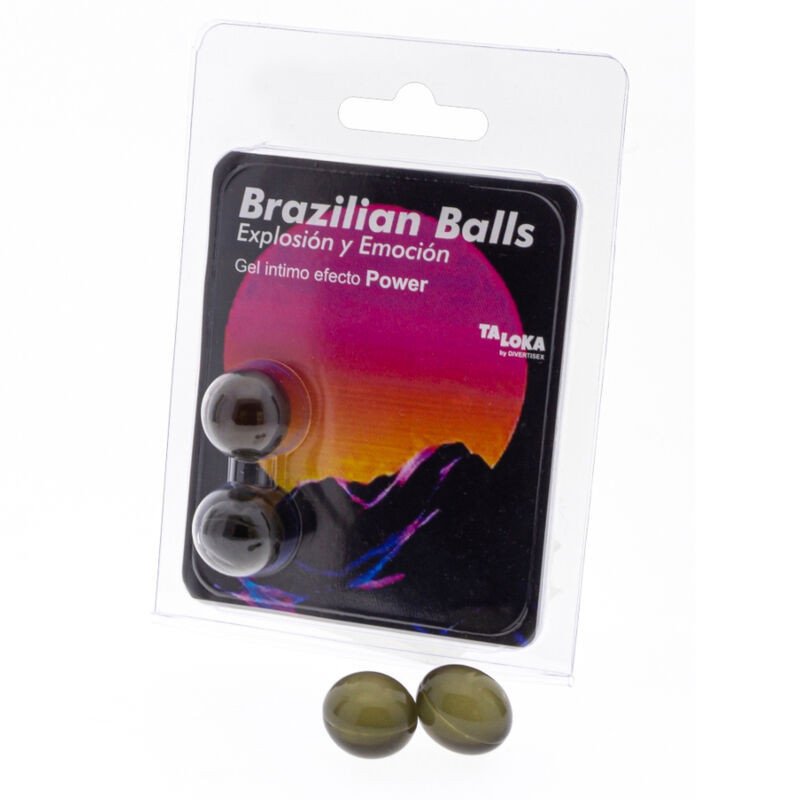 TALOKA - 2 BOLAS BRASILEÑAS GEL DE EFECTO POTENTE Y EXCITANTE