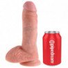 KING COCK - 8 DILDOS DE CARNE CON TESTÍCULOS 20,3 CM