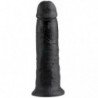 KING COCK - 10 PENE NEGRO 25 CM