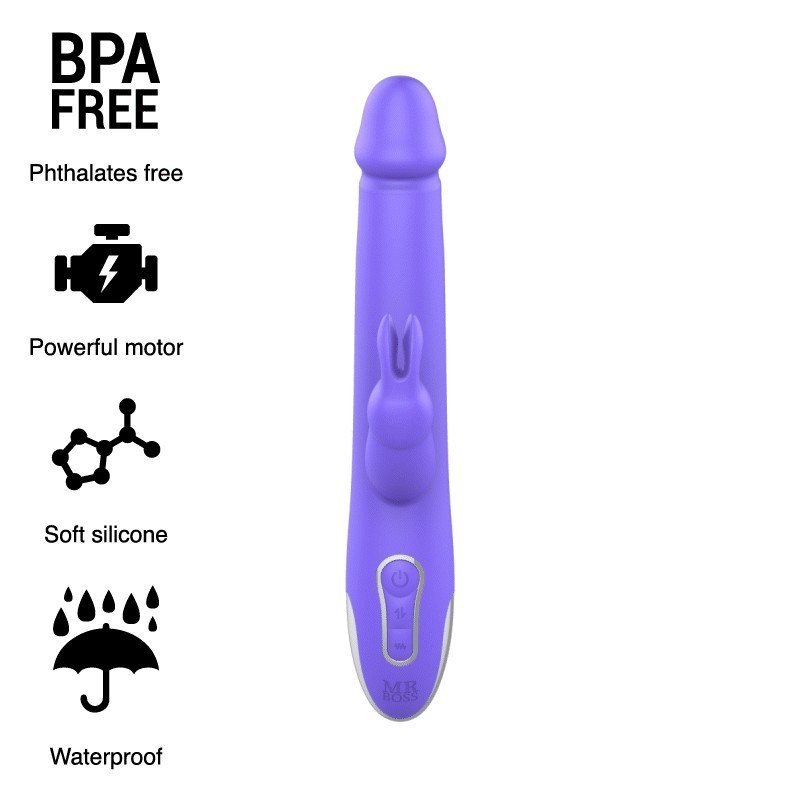 MR BOSS - VIBRADOR Y ROTADOR ARTURO + CONTROL REMOTO WATCHME