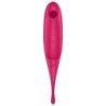 SATISFYER - TWIRLING PRO ESTIMULADOR Y VIBRADOR ROJO
