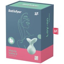 SATISFACTOR - VIVA LA VULVA 3 VIBRADOR DE APOYO VERDE