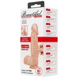 BAILE - HERMOSO ENCUENTRO CATOBLEPAS DILDO FLEXIBLE REALISTA 20.6 CM NATURAL