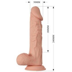 BAILE - BEAUTIFUL ENCOUNTER BURAQ FLEXIBLE REALISTA DILDO 24 CM NATURAL