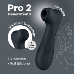 SATISFACTOR - PRO 2 GENERACIÓN 3 TECNOLOGÍA DE AIRE LÍQUIDO NEGRO