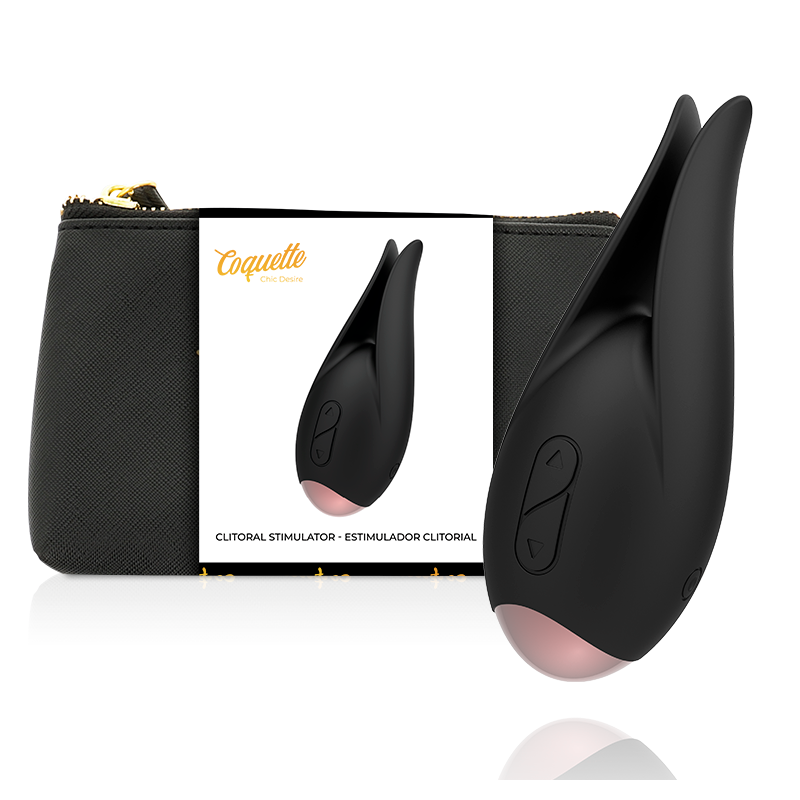 COQUETTE CHIC DESIRE - ESTIMULADOR CLITORIAL NEGRO / FLOR DORADA