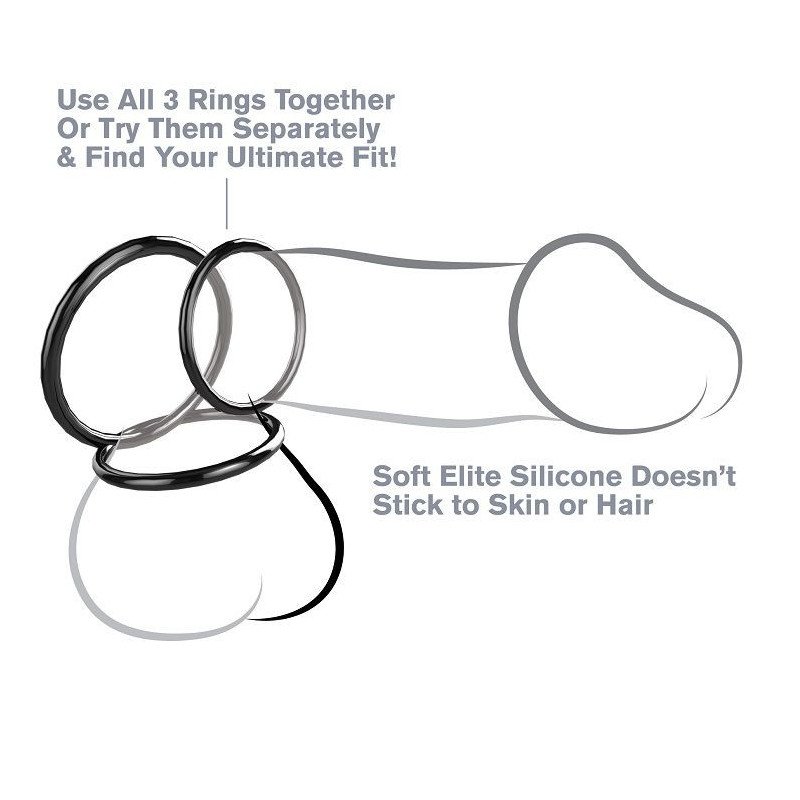 FANTASY C-RINGZ - SET ANILLAS SILICONA STAMINA