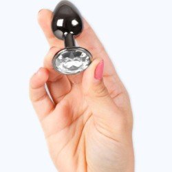 SECRETPLAY - TAPÓN ANAL COLOR METÁLICO, TAMAÑO PEQUEÑO (7 CM)