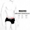 MACHO - MS24R CALZONCILLOS BRAGUITAS ROJO OSCURO XL