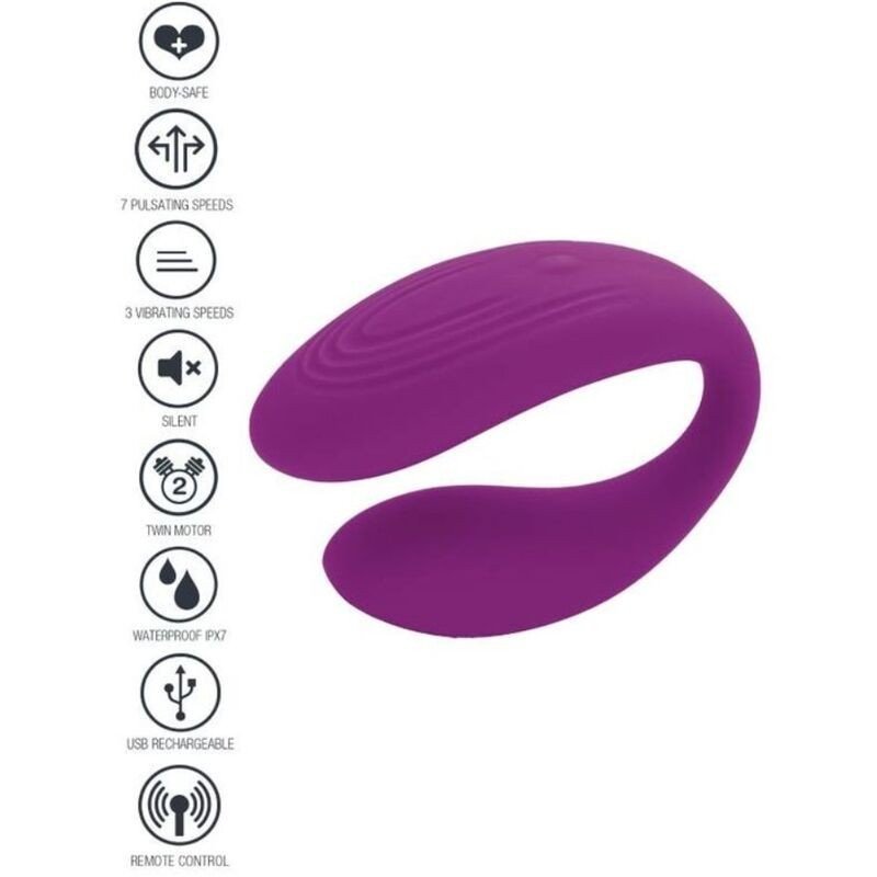 XOCOON - VIBRADOR MORADO PARA PAREJAS BOUND LOVE