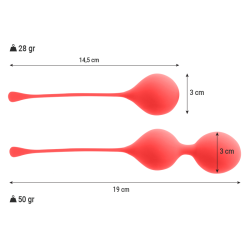 INTENSO - PAQUETE DE BOLAS DE KEGEL KENDALL ROJO