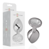 INTENSO - TAPÓN ANAL DE METAL DE ALUMINIO CON CRISTAL DE PLATA TALLA L