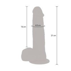 SÉ REAL - DILDO VIBRATORIO CON CUENTAS GIRATORIAS