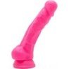 SÉ REAL - PENES FELICES DE 19 CM CON TESTÍCULOS ROSAS