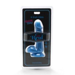 GET REAL - DILDO HAPPY DICKS DE 12 CM CON BOLAS AZULES