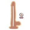 GET REAL - DUAL DENSITY DILDO 12 CM CON TESTICULOS NATURAL