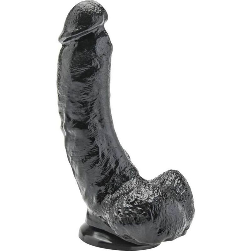 GET REAL - DILDO DE 20,5 CM CON BOLAS NEGRO