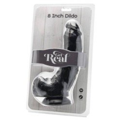 GET REAL - DILDO DE 20,5 CM CON BOLAS NEGRO