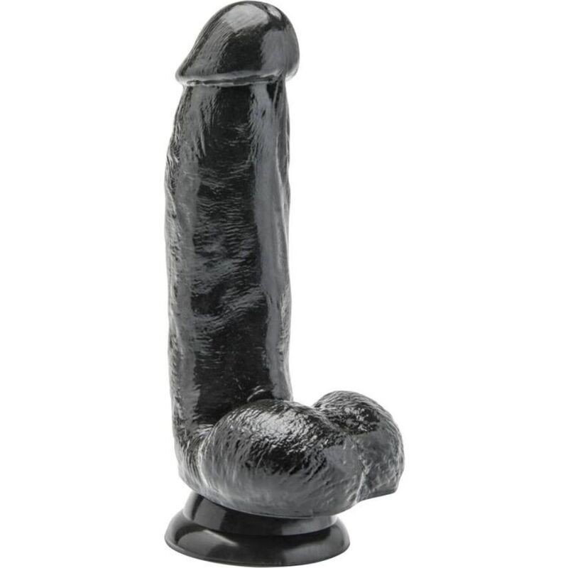 SÉ REAL - DILDO DE 12 CM CON BOLAS NEGRO