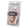 SÉ REAL - DILDO DE 12 CM CON BOLSAS DE PIEL