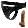 PRETTY LOVE - BRAGUITAS CON ARNÉS ARNÉS UNIVERSAL CON DILDO MICHEAL 20 CM NEGRO