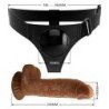 PRETTY LOVE - BRAGUITAS CON ARNÉS ARNÉS UNIVERSAL CON DILDO MICHEAL 20 CM NEGRO