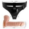 PRETTY LOVE - BRAGUITAS CON ARNÉS ARNÉS UNIVERSAL CON DILDO TOM 20 CM NATURAL
