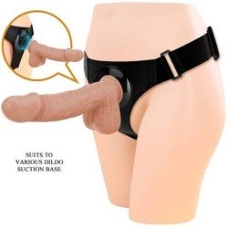 PRETTY LOVE - BRAGUITAS CON ARNÉS ARNÉS UNIVERSAL CON DILDO JERRY 21,8 CM NATURAL