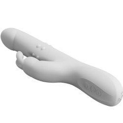 AMOR PRECIOSO - VIBRADOR REESE CON ROTACIÓN PLATEADA