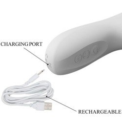 AMOR PRECIOSO - VIBRADOR REESE CON ROTACIÓN PLATEADA