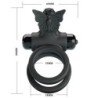 PRETTY LOVE - ANILLO VIBRADOR DOBLE CON ESTIMULADOR NEGRO