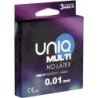 UNIQ - CONDONES MULTI SIN LÁTEX, 3 UNIDADES