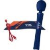 FUN FACTORY - VIM WAND RUMBLE VIBRADOR RECARGABLE SILICONA AZUL MEDIANOCHE