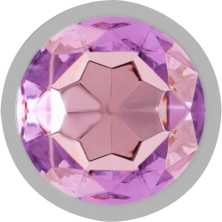 INTENSO - TAPÓN ANAL DE METAL DE ALUMINIO CON CRISTAL VIOLETA TALLA S