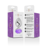 INTENSO - TAPÓN ANAL DE METAL DE ALUMINIO CON CRISTAL VIOLETA TALLA S