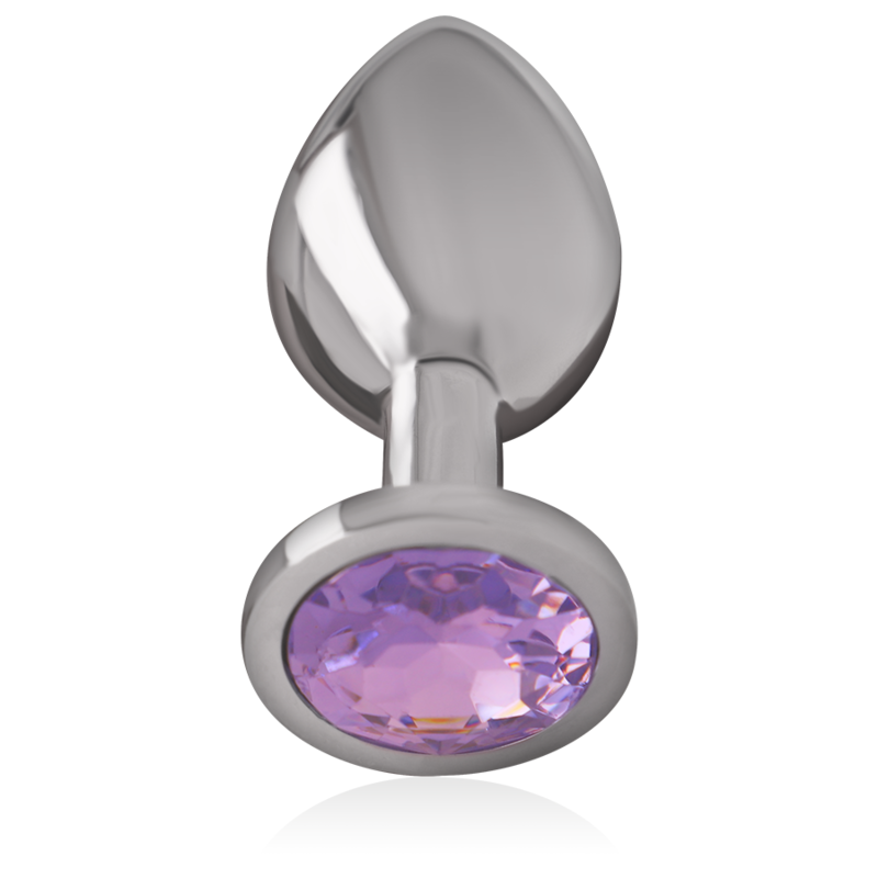 INTENSO - TAPÓN ANAL DE METAL DE ALUMINIO CON CRISTAL VIOLETA TALLA L