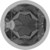 INTENSO - TAPÓN ANAL DE METAL DE ALUMINIO CON CRISTAL NEGRO TALLA M