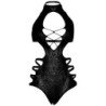 LEG AVENUE - BODY DE ENCAJES TALLA UNICA - NEGRO