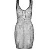PASSION - BS097 BODY STOCKING NEGRO TALLA ÚNICA