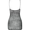PASSION - BS096 BODY STOCKING NEGRO TALLA ÚNICA