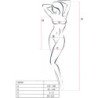 PASSION - BS096 BODYSTOCKING NEGRO TALLA UNICA