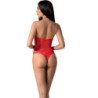 PASSION - BS094 BODYSTOCKING ROJO TALLA UNICA