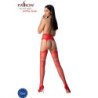 PASIÓN - S030 MEDIAS ROJAS CON LIGUERO TALLA ÚNICA