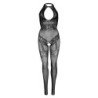 LEG AVENUE - BODY DE RED SIN COSTURAS TALLA ÚNICA - NEGRO