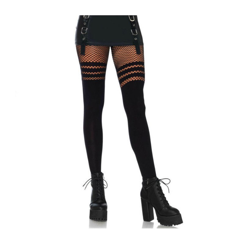 LEG AVENUE - PANTYHOUSE CON RAYAS DE PESCADO