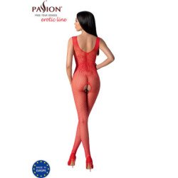 PASIÓN - BS098 BODY STOCK ROJO TALLA ÚNICA