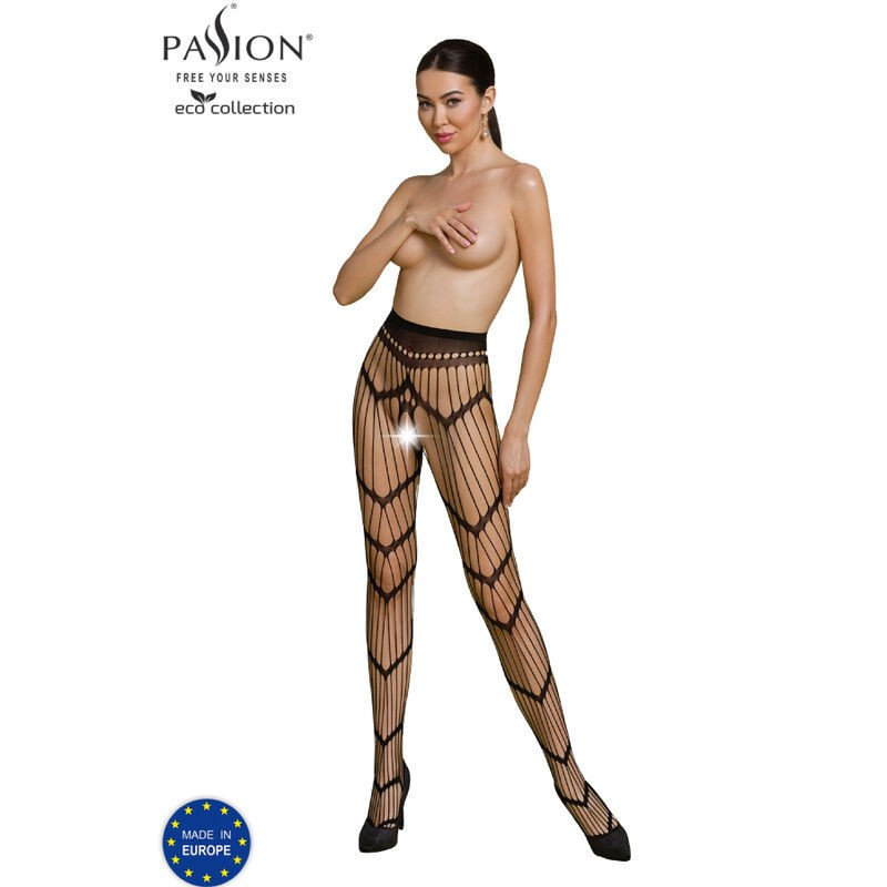 PASIÓN - COLECCIÓN ECOLÓGICA BODY STOCKING ECO S006 NEGRO